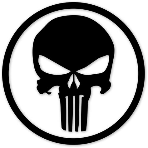 Punisher White Logo - LogoDix