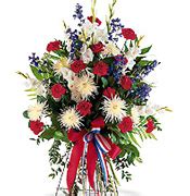 Funeral flowers Miami funeral baskets funeral roses standing spray ...