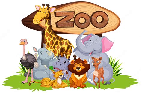 Zoo Animal Clip Art 2, Zoo Animal Clipart, Safari Jungle Animal Clipart ...