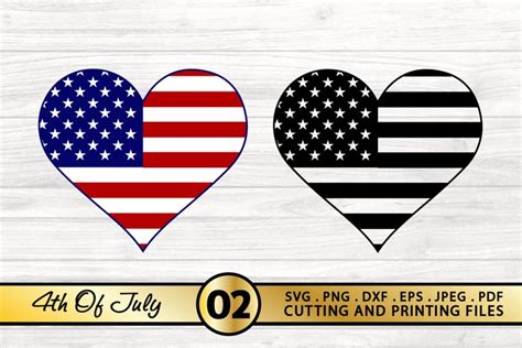 4 th of July SVG PNG DXF EPS USA SVG American Flag (721619)