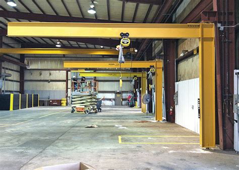 2 Ton Pillar Mounted Jib Crane / Small Mobile Lifting Equipment With Hoist