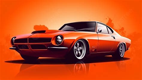 Car Motor Vehicle Retro Performance Car Background, Performance Car, Car, Red Background Image ...