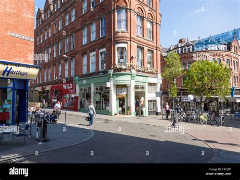 Shops and cafés in the The Creative Quarter, Hockley, Nottingham ...