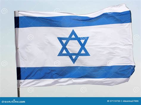 Blue and White Israeli Flag Stock Image - Image of freedom, jewish: 37113733