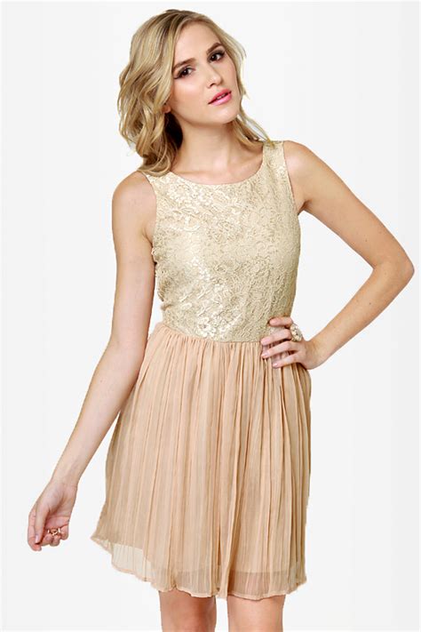 Beige Lace Dress | Dressed Up Girl