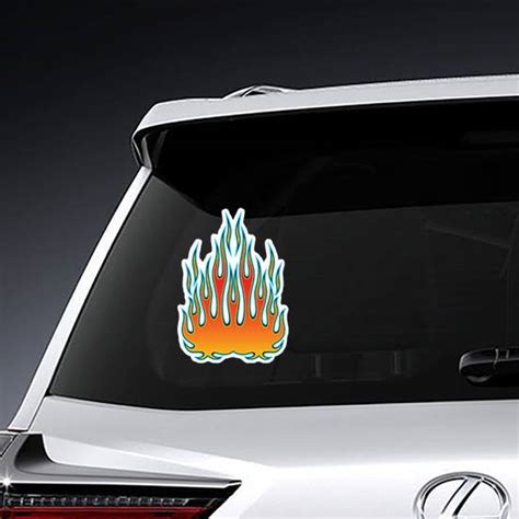 Tribal Hot Rod Flames Sticker