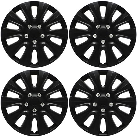 4pc Hub Cap BLACK MATTE 17" Inch for OEM Rim Wheel Replica Cover Covers Caps | eBay