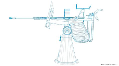 ArtStation - Oerlikon 20mm anti-aircraft gun | Game Assets