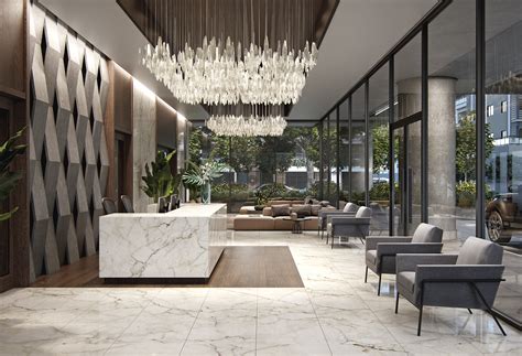 modern lobby apartment :: Behance