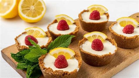 No-Bake Mini Lemon Tarts | Recipe | Mini lemon tarts, Tart baking ...