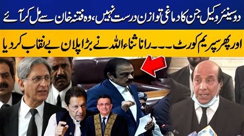 Rana Sanaullah Revealed Big Plan During His Speech in National Assembly ...