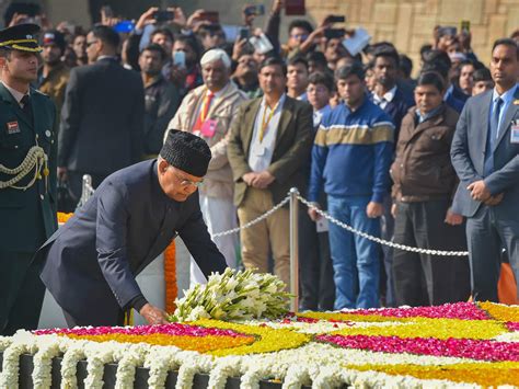 Mahatma Gandhi Death Anniversary: The President Paid Homage - ANN