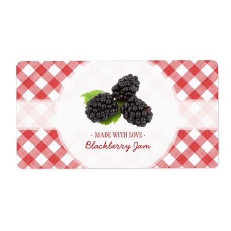 Blackberry Jam label | Zazzle.com