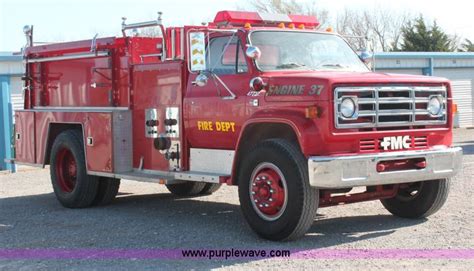 1984 GMC TopKick 7000 fire truck in Kingfisher, OK | Item H5718 sold | Purple Wave