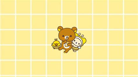 Download Bears On Yellow Pastel Cute Wallpaper | Wallpapers.com