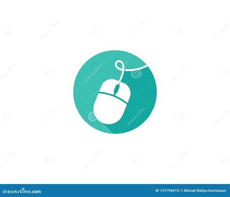 Computer mouse logo vector stock vector. Illustration of wire - 131796515