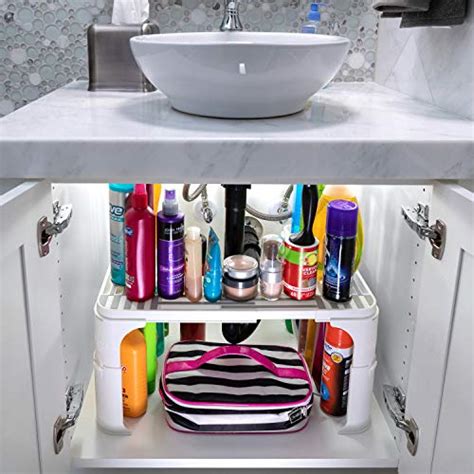 Expandable Under Sink Organizer and Storage I Bathroom Under the Sink Organizer Kitchen Under ...