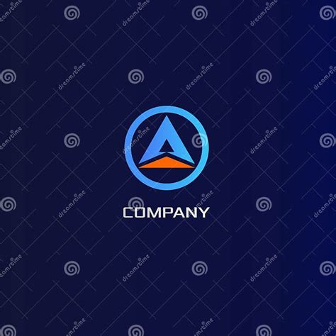 Letter a Alphabetic Company Logo Design Template, Triangle Logo Design Concept Stock Vector ...