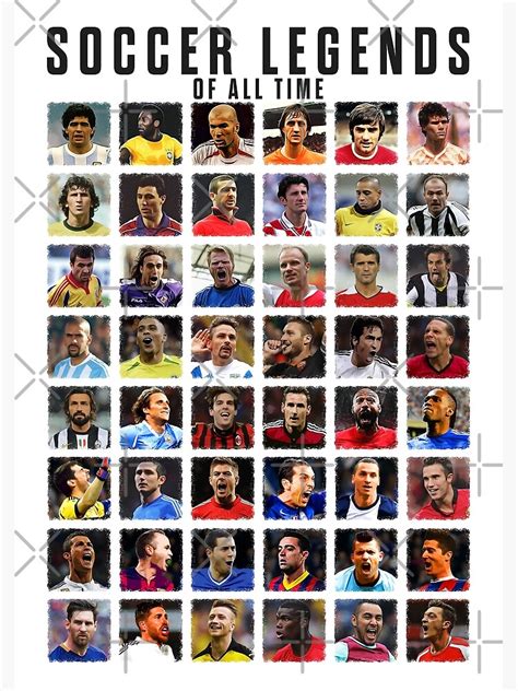 "Soccer Legends" Poster by Yurdabak | Redbubble