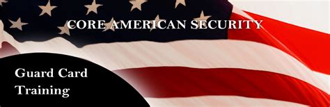 Security Guard Card Training – Core American Security