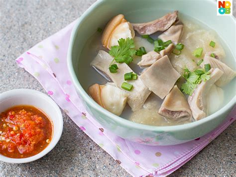 Pig Stomach Soup Recipe | NoobCook.com