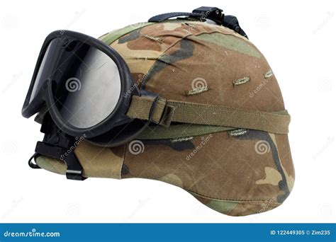 Us Army Kevlar Helmet with Goggles Stock Image - Image of goggles, mount: 122449305