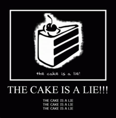 Cake Lie GIF - Cake Lie The Cake Is A Lie - Discover & Share GIFs