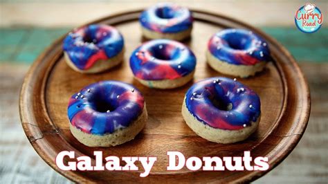 Galaxy Donuts Recipe | How To Make Galaxy Donuts | Donuts Recipe | Doughnuts Recipe | Bhumika ...