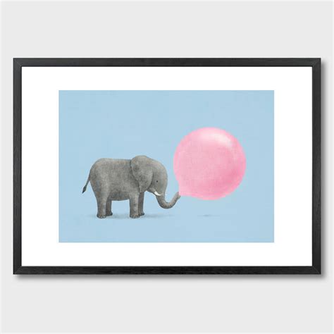 jumbo bubble gum art print by monde mosaic | notonthehighstreet.com