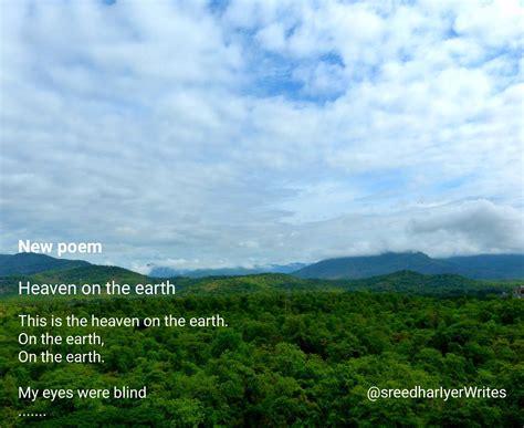 Heaven on the earth – Sreedhar Iyer's Official Website