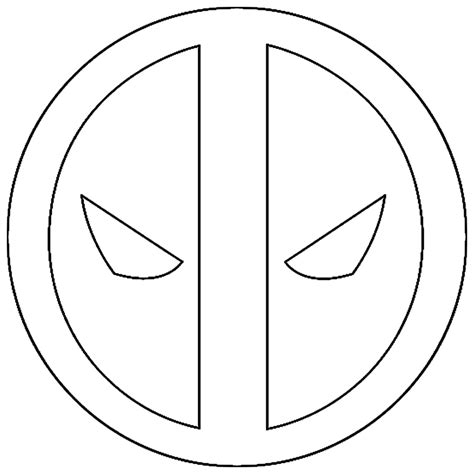 Deadpool Logo Coloring Pages