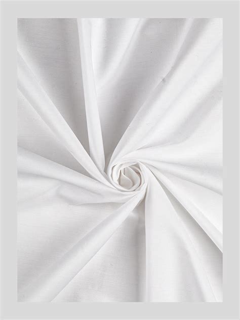 Luxury Cotton White Shirt Fabric Giza Touch 5050