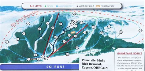 Pomerelle Ski Area Trail Map