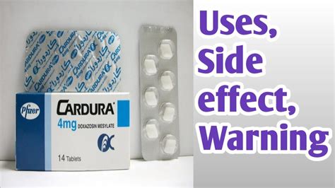 Cardura (doxazosin) uses side effect and warning full review - YouTube