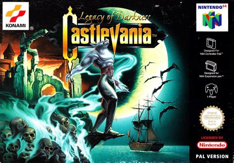 Castlevania: Legacy of Darkness (1999) Nintendo 64 box cover art - MobyGames