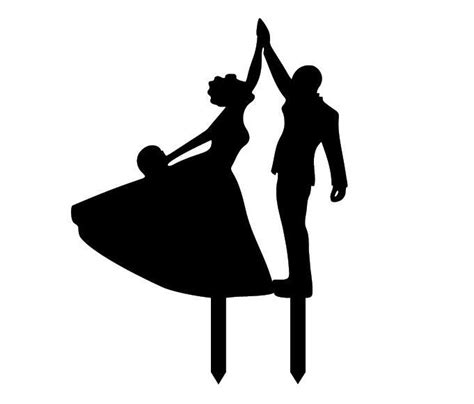 Bride And Groom Dancing Silhouette at GetDrawings | Free download