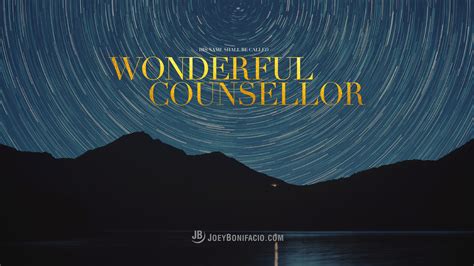 Wonderful Counsellor