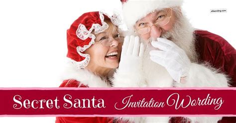 Secret Santa Invitation Wording: Ideas and Examples