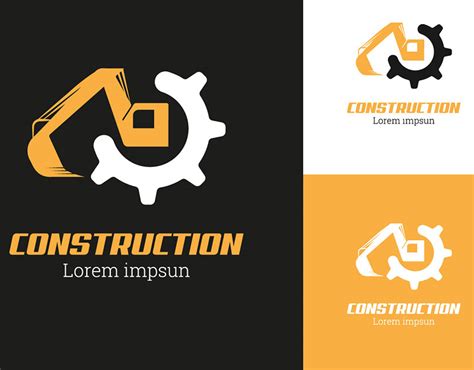 Construction Equipment Rental Logo on Behance