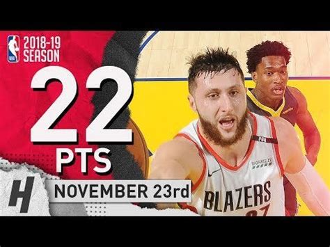 Jusuf Nurkic Full Highlights Blazers vs Warriors 2018.11.23 - 22 Pts, 8 ...