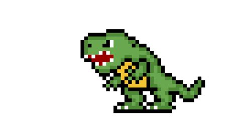 Dino pixel ballz pixel art