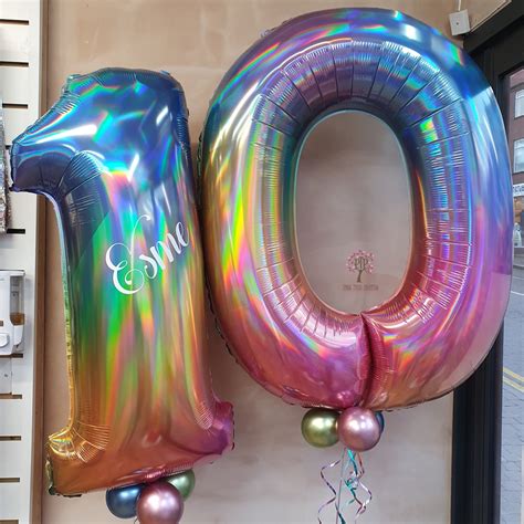 Helium filled Number Balloon - 40" | Pink Tree Parties | Birthday Balloons, Party Balloons ...