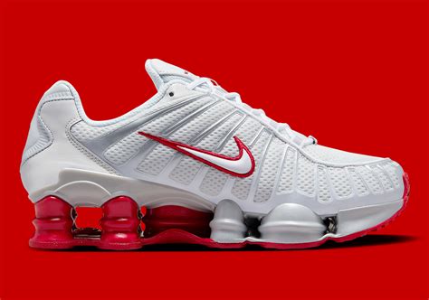 Nike Shox TL Womens "Platinum Tint/Gym Red" FZ4344-001 | SneakerNews.com