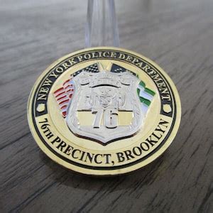 NYPD 76th Precinct Brooklyn Gentlemen of the Shield Challenge Coin 698C - Etsy