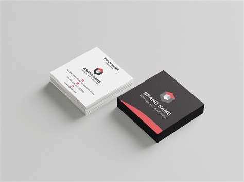 Square Business Card by Faruque Hossain on Dribbble