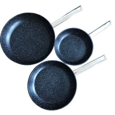 Stonetastic Granite Non-Stick Frying Pans - Set of 3 - Pre-Order – Jean Patrique Professional ...