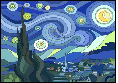 starry night | Starry night van gogh, Starry night art, Van gogh art