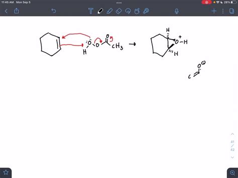 SOLVED: Draw the mechanism for the epoxidation of cyclohexene. a. Which ...