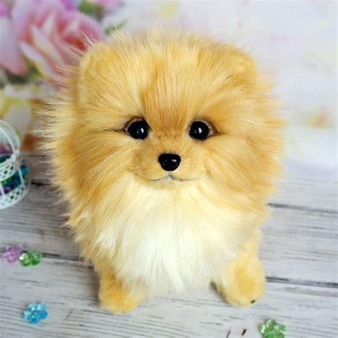 Realistic Plush Spitz Pomeranian DogPlush Pomeranian | Etsy