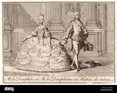 Louis XVI and Marie Antoinette in wedding costumes Stock Photo - Alamy